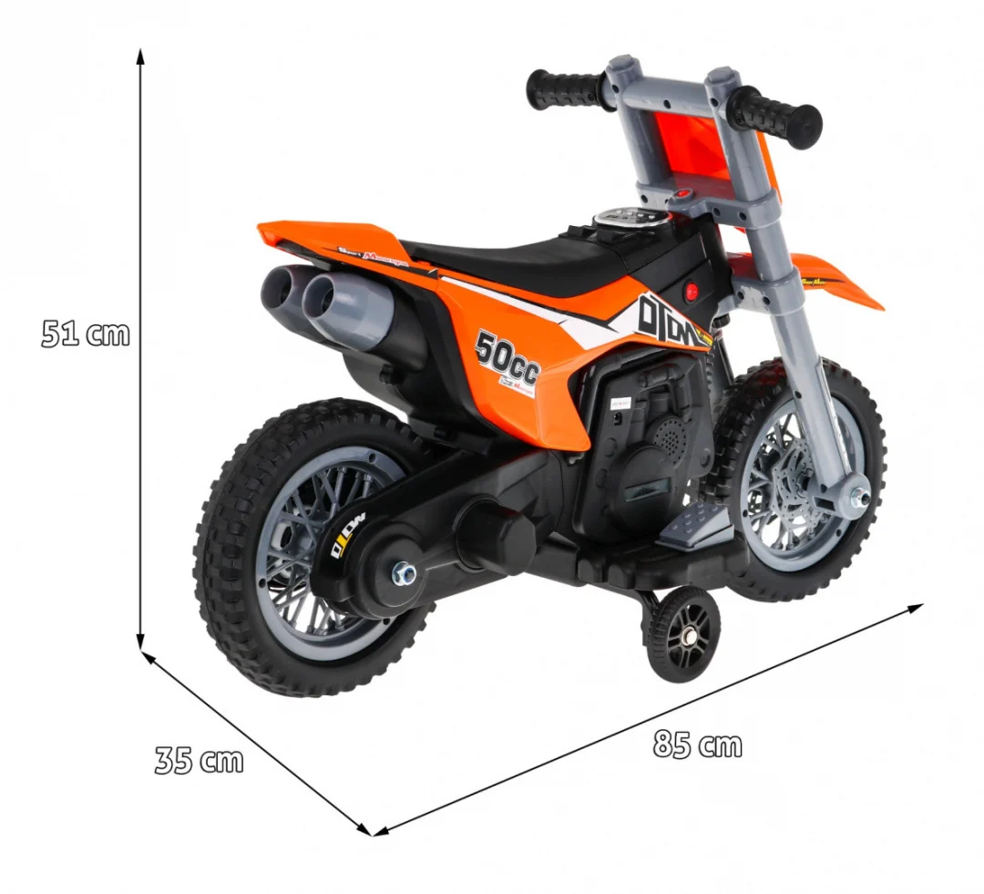V-Cross narančasti motocikl motor na akumulator_2