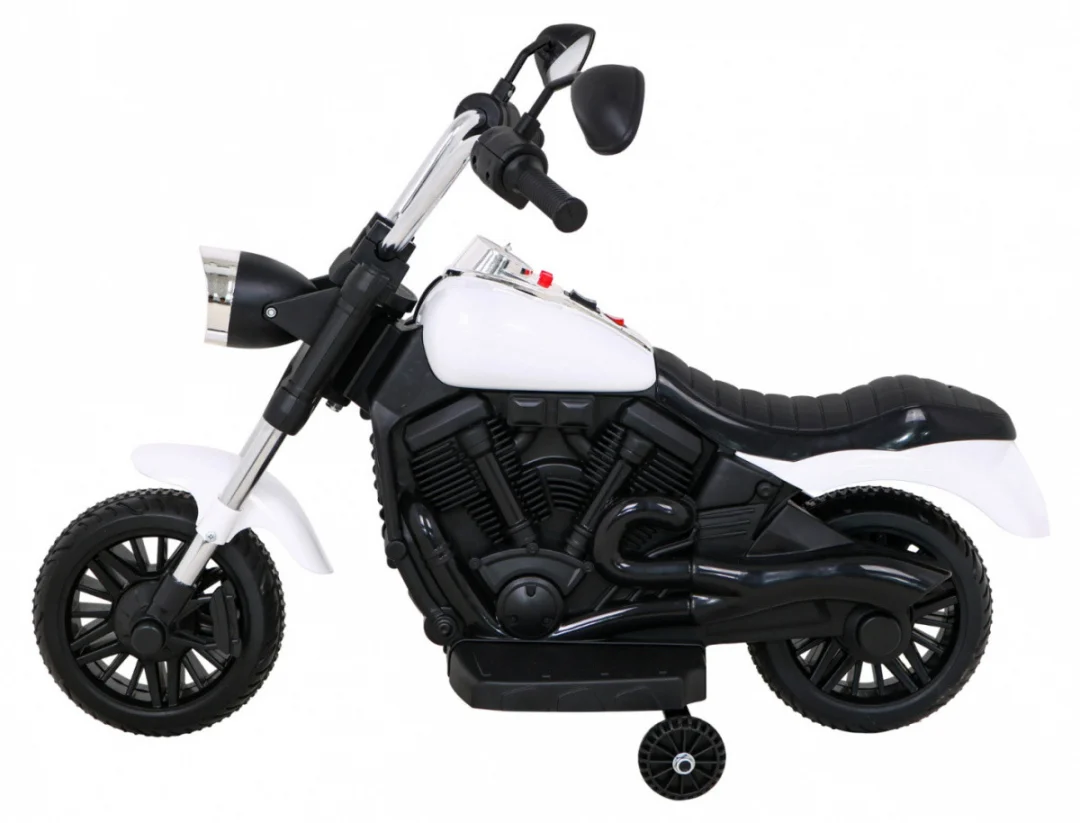 V-Max motor za sjeckalicu na baterije za djecu bijeli + melodije truba + svjetlo + pomoćni, bijela motor na akumulator_4