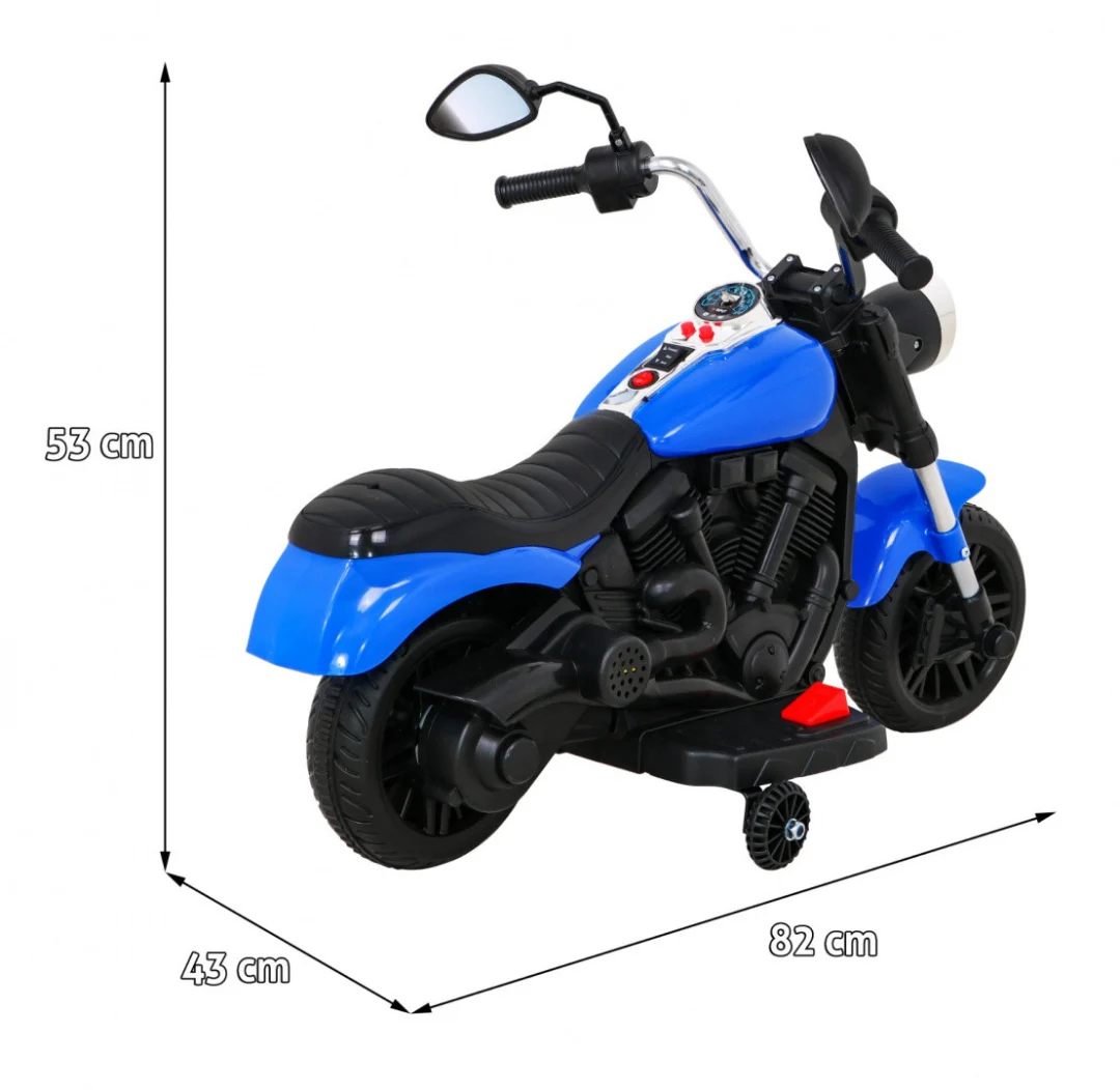 V-Max motor za sjeckalicu na baterije za djecu, plavi + melodije, truba + svjetlo + pomoćni, plava motor na akumulator_2