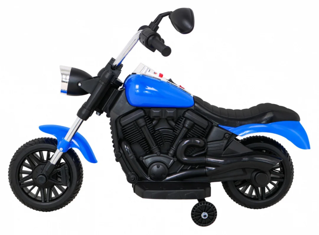V-Max motor za sjeckalicu na baterije za djecu, plavi + melodije, truba + svjetlo + pomoćni, plava motor na akumulator_4