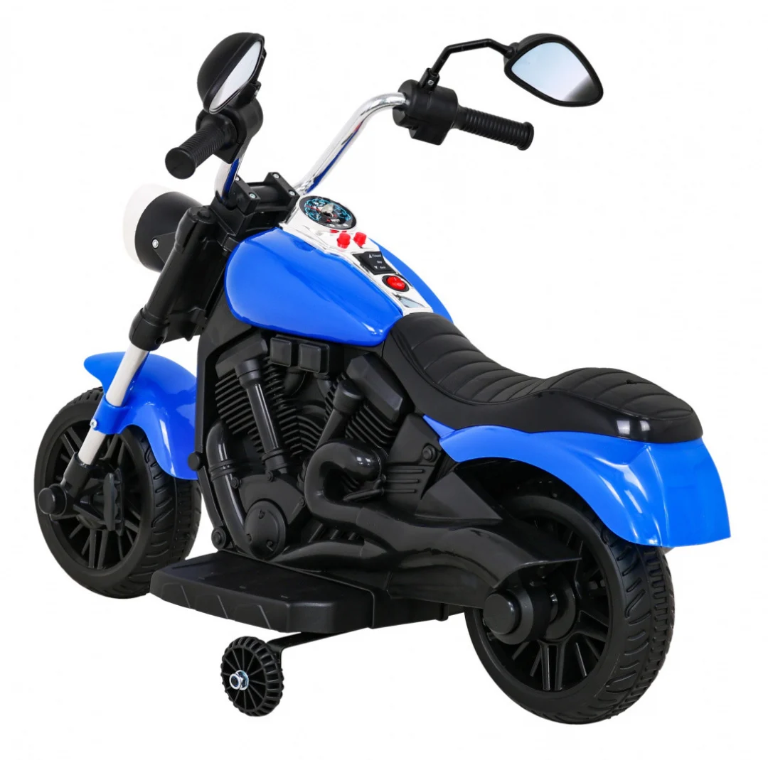 V-Max motor za sjeckalicu na baterije za djecu, plavi + melodije, truba + svjetlo + pomoćni, plava motor na akumulator_5
