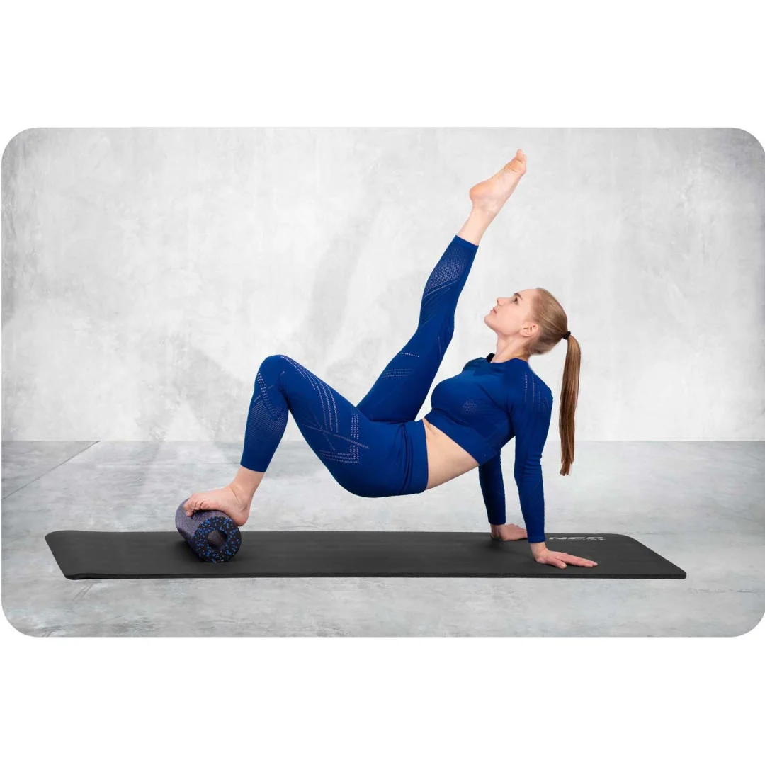 Valjak za vježbanje Neo-Sport NS-954, 33 × 14 cm, crno-plavi_4