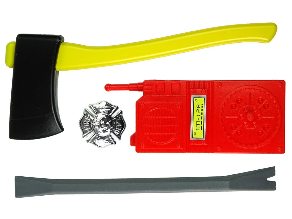 Vatrogasni set aparat kaciga maska crveni_3