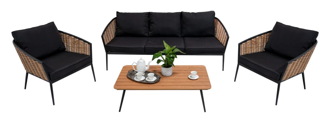 Veliki aluminijski vrtni set kauč + 2 fotelje + stol_2
