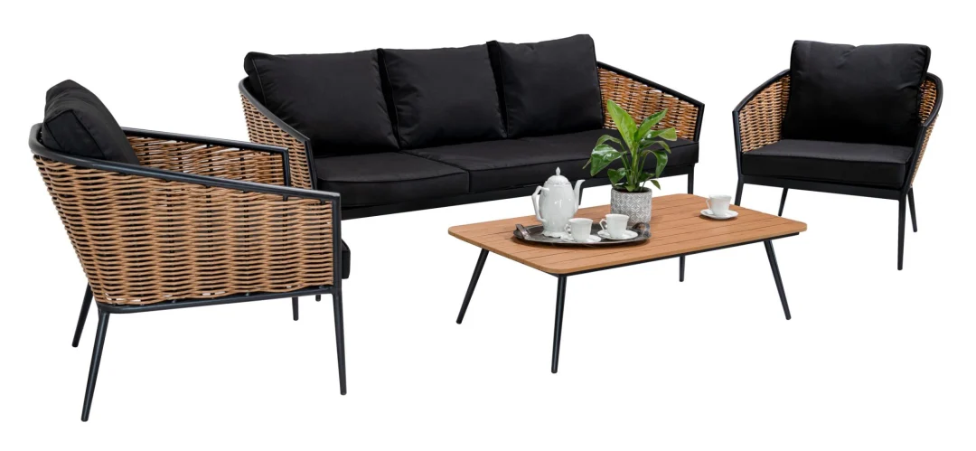 Veliki aluminijski vrtni set kauč + 2 fotelje + stol_3