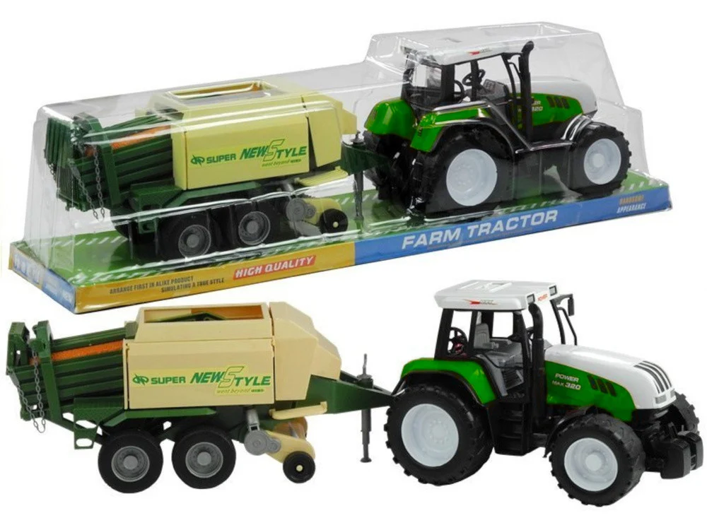 Veliki traktor s prikolicom Poljoprivredni stroj 65 cm_2