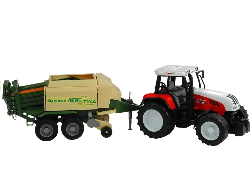 Veliki traktor s prikolicom Poljoprivredni stroj 65 cm_3