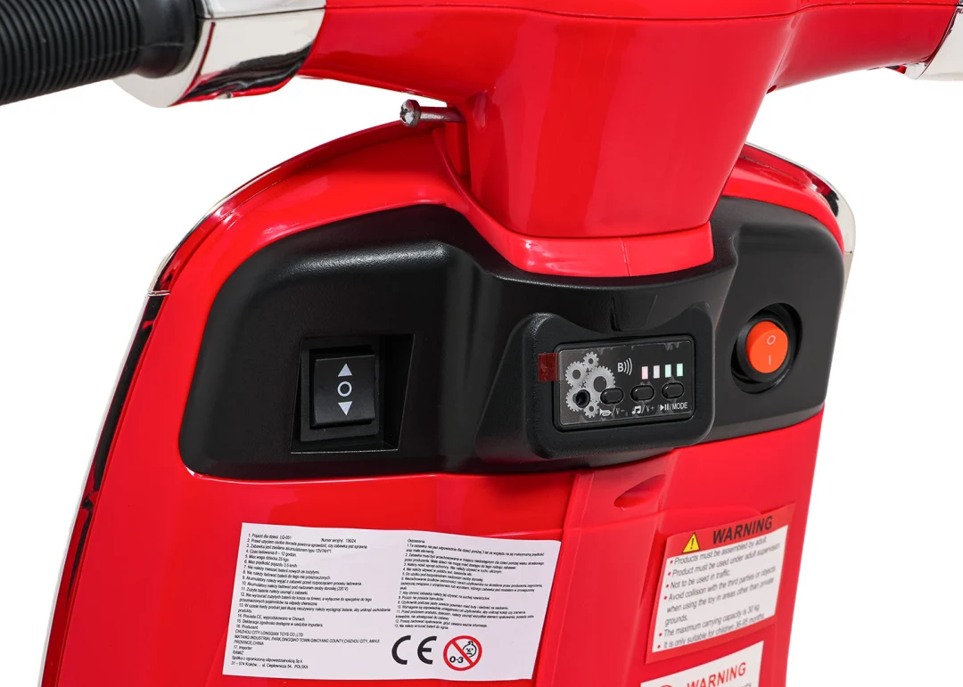 Vespa ROMA skuter na akumulator, crveni motor na akumulator_22
