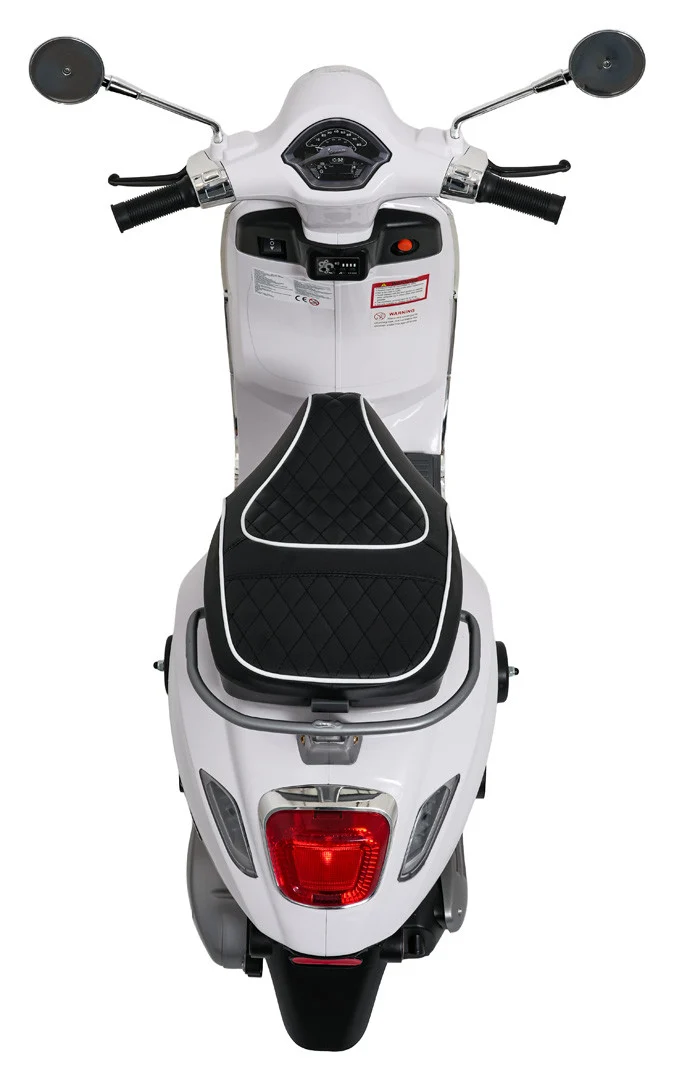Vespa ROMA skuter vozilo bijeli motocikl za djecu, bijela motor na akumulator_10