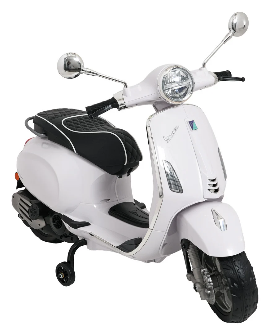 Vespa ROMA skuter vozilo bijeli motocikl za djecu, bijela motor na akumulator_14