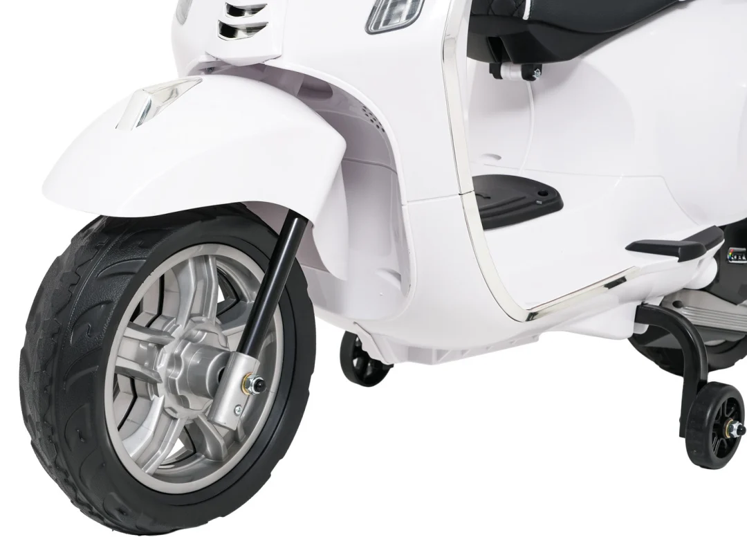 Vespa ROMA skuter vozilo bijeli motocikl za djecu, bijela motor na akumulator_21