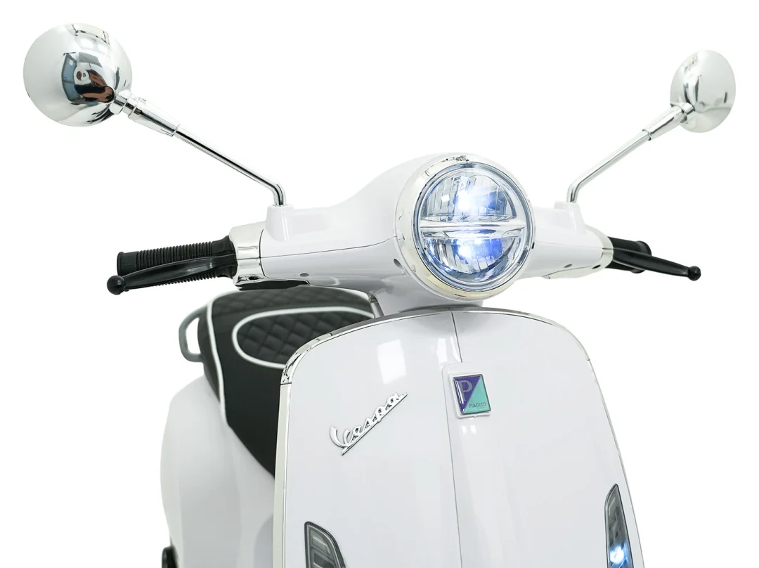Vespa ROMA skuter vozilo bijeli motocikl za djecu, bijela motor na akumulator_23