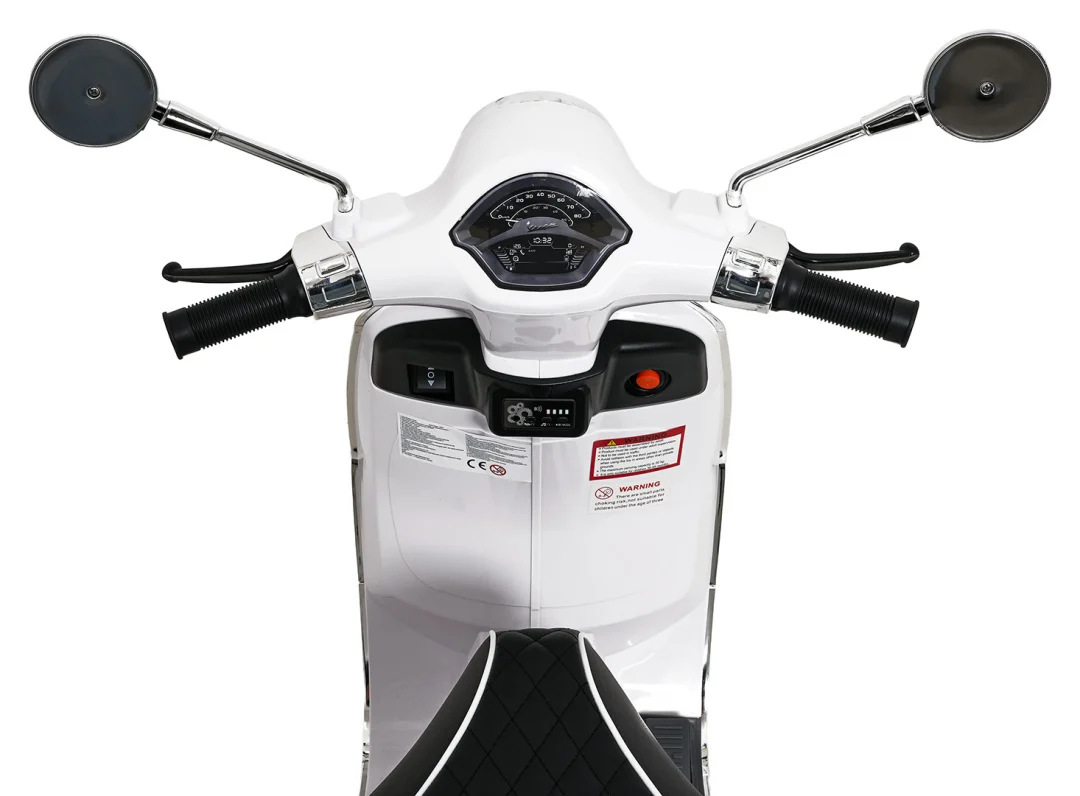 Vespa ROMA skuter vozilo bijeli motocikl za djecu, bijela motor na akumulator_27