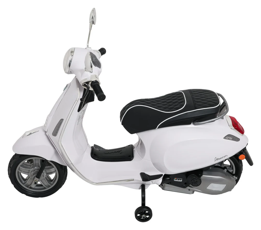 Vespa ROMA skuter vozilo bijeli motocikl za djecu, bijela motor na akumulator_7