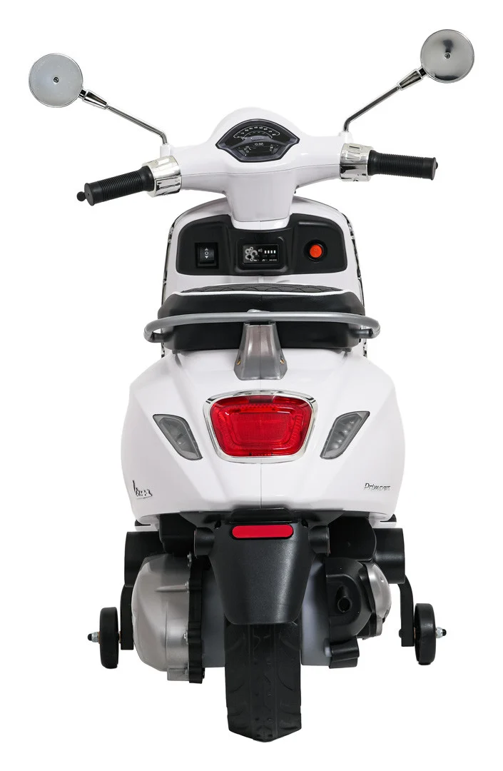 Vespa ROMA skuter vozilo bijeli motocikl za djecu, bijela motor na akumulator_9