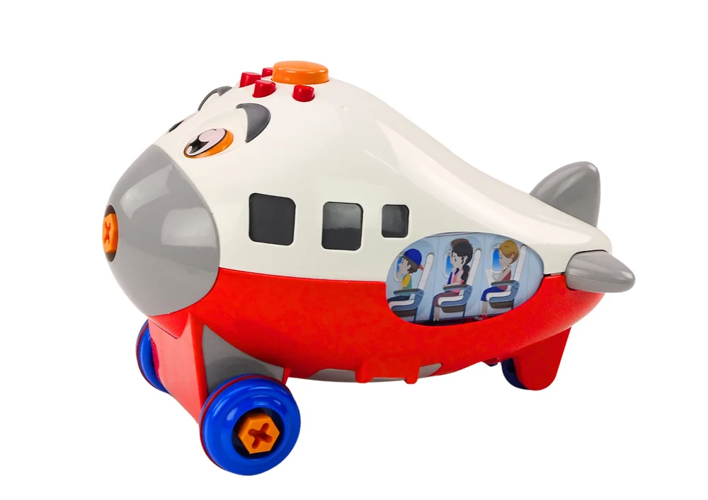 Vijčani avion DIY crveni_2