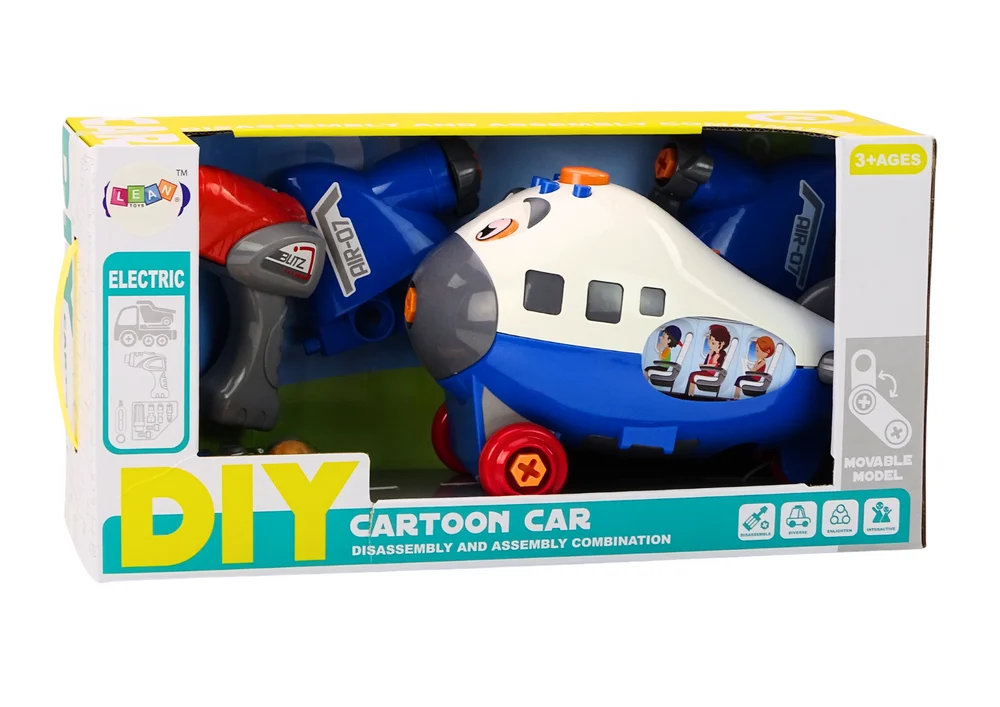 Vijčani avion DIY plavi_4