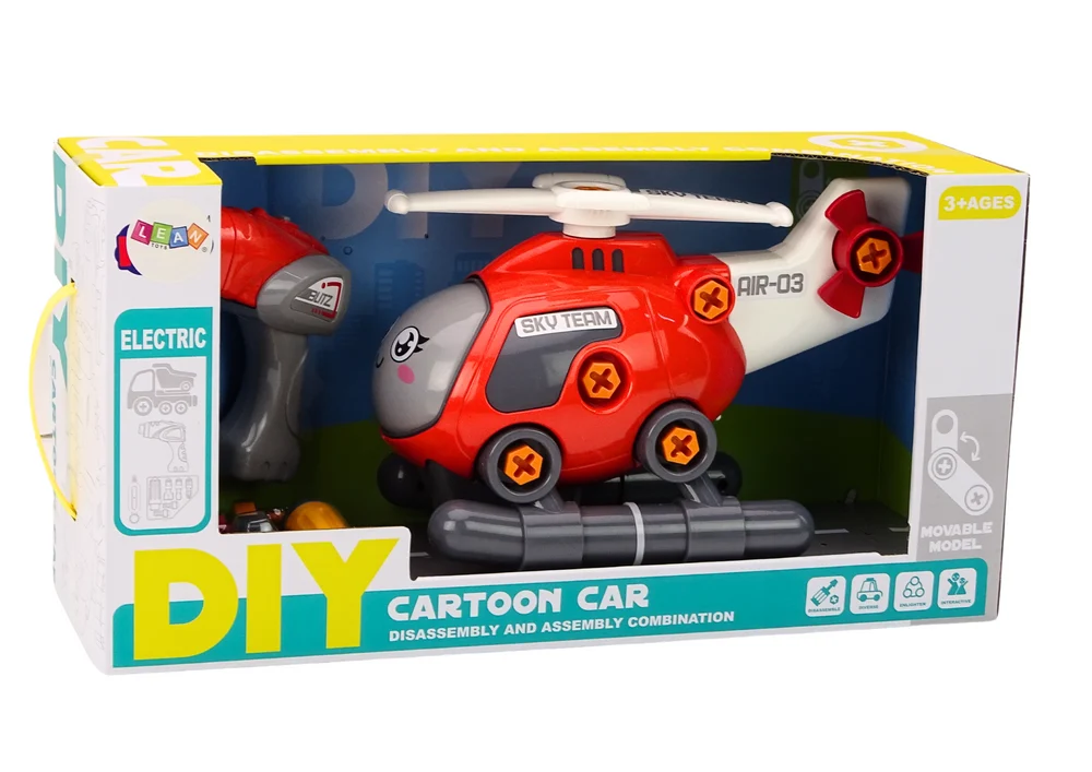 Vijčani helikopter DIY crveni_4