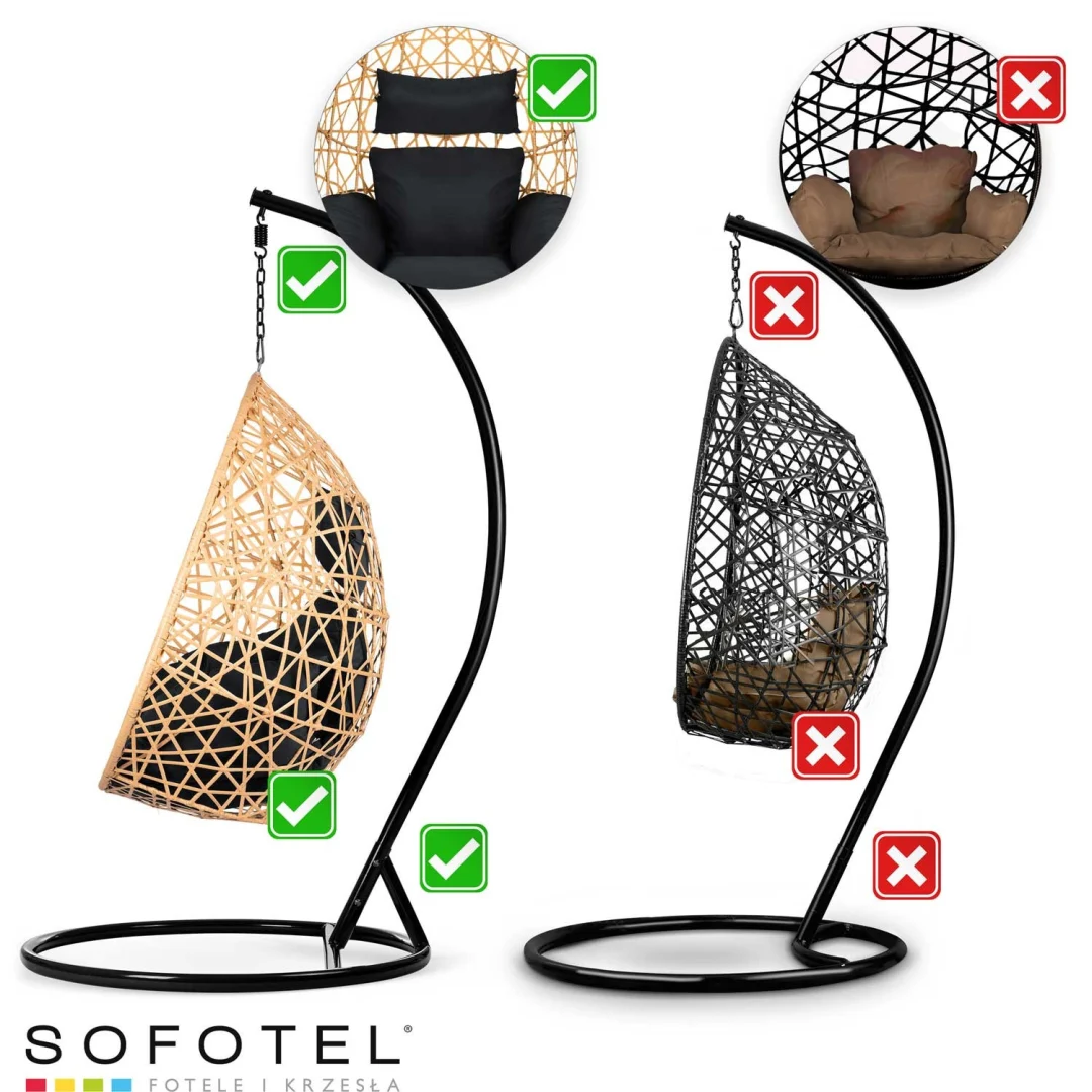 Viseća vrtna stolica Sabana Sofotel, svijetlosmeđa_13