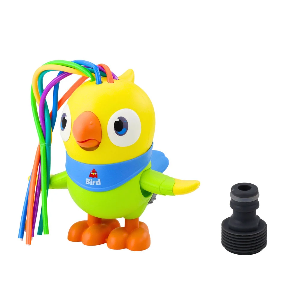 Vodena igračka fontana papiga s pokretnim elementima, žuta - 20 cm_2