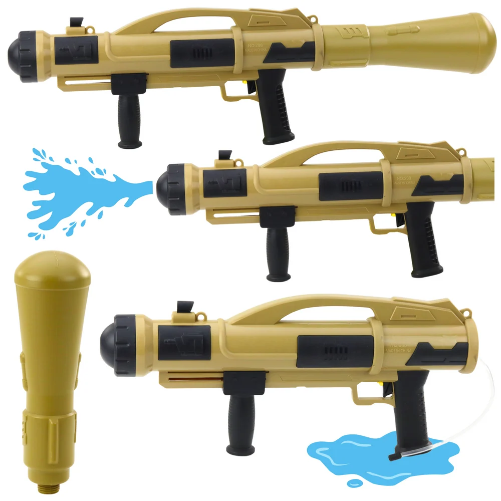 Vodeni pištolj bazooka s pumpom 73 cm bež 1100 ml_1