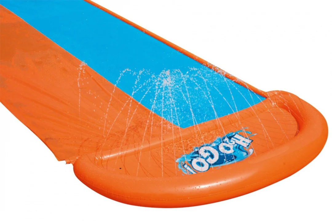 Vodeni tobogan za djecu 3+ Dvostruka staza 488 cm BESTWAY + krpa za popravak_2