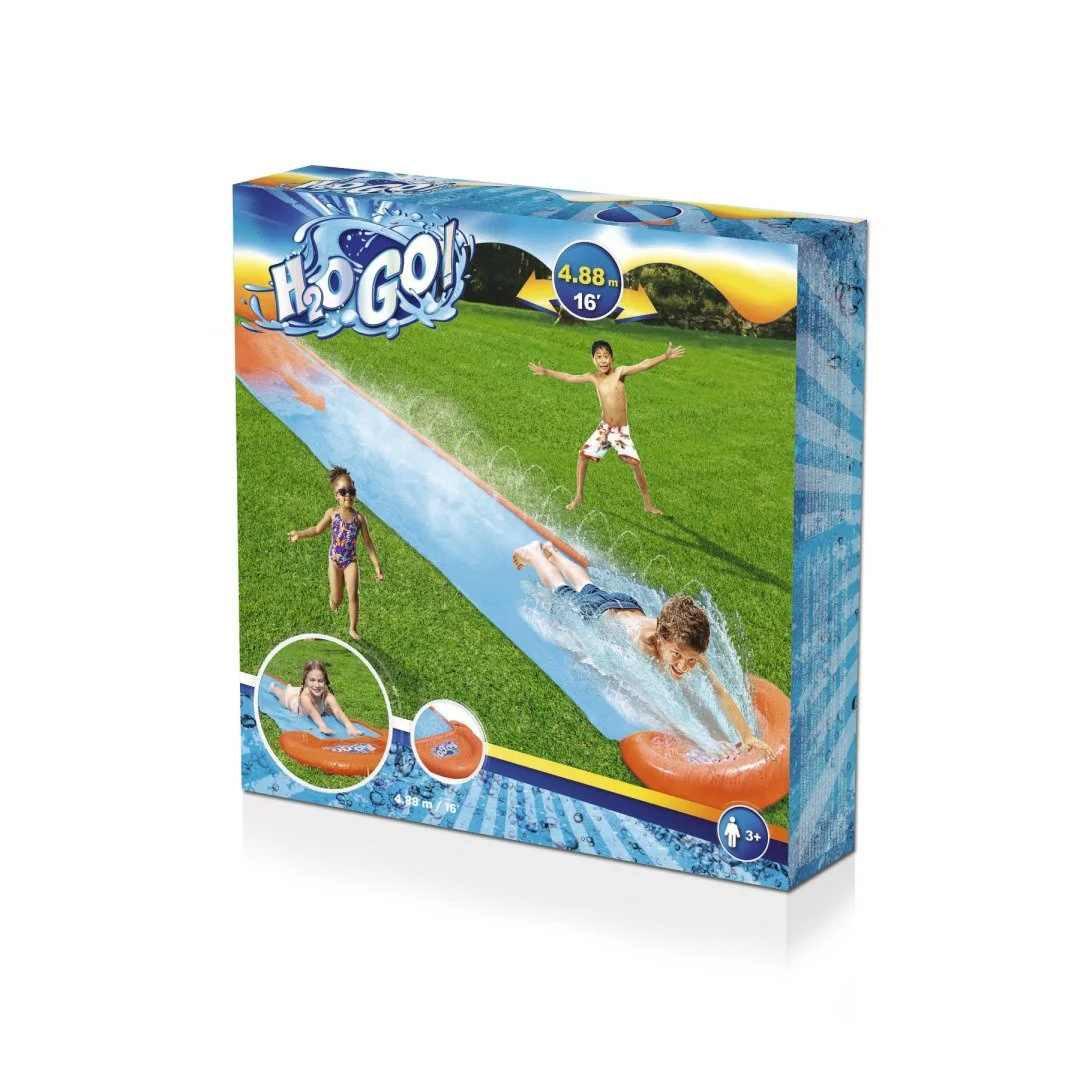 Vodeni tobogan za djecu 3+ Jedna staza 488 cm BESTWAY + krpa za popravak_8