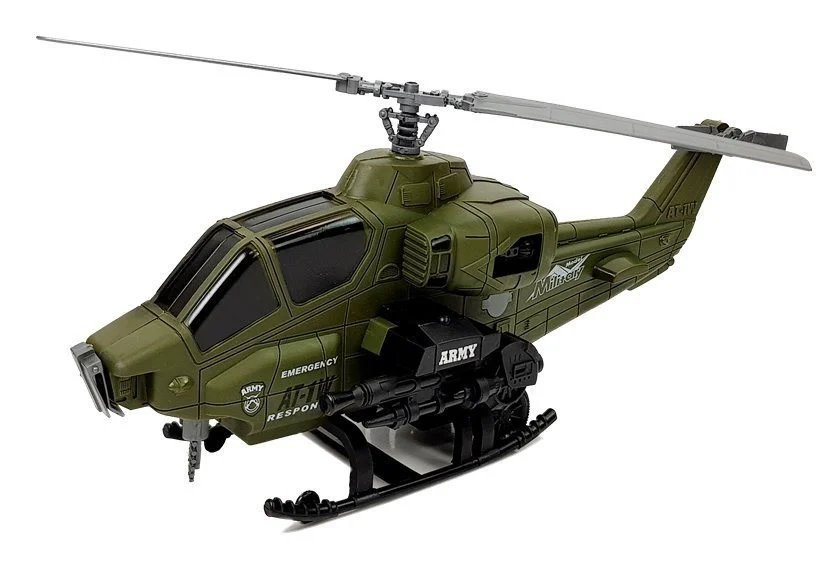 Vojni set s helikopterom, kacigom i figurom vojnika_2