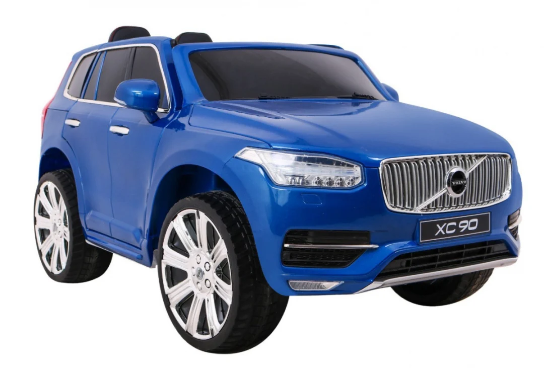 Volvo XC90 Dječji SUV na baterije - plava boja + daljinski upravljač + nosač prtljage_11