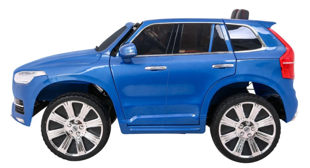 Volvo XC90 Dječji SUV na baterije - plava boja + daljinski upravljač + nosač prtljage_4