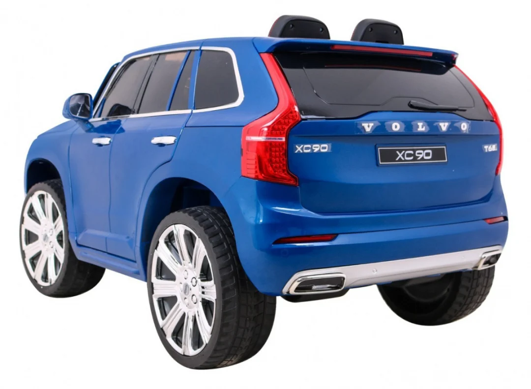 Volvo XC90 Dječji SUV na baterije - plava boja + daljinski upravljač + nosač prtljage_5