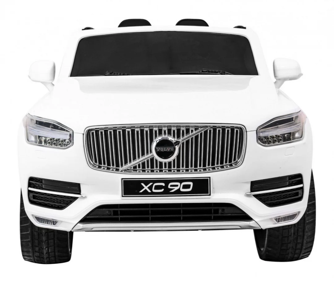 Volvo XC90 na baterije za djecu bijeli + daljinski upravljač + nosač za prtljagu + EVA, bijela_3