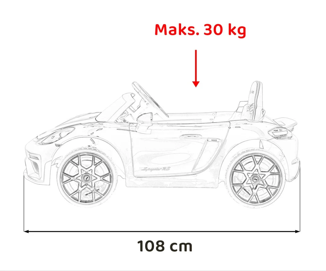 Vozilo Porsche Spyder RS 718 Žuti sportski automobil, žuta_3