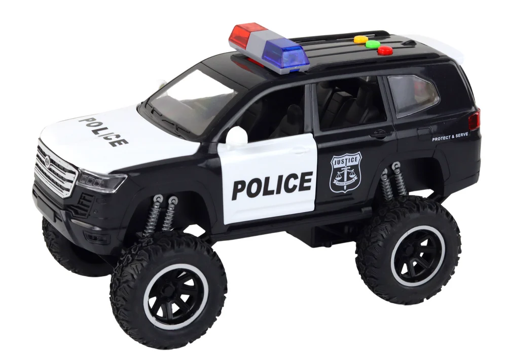 Vožnja Offroad Raptor Policija Crno Otvaranje Vrata Zvučno Svjetlo_2