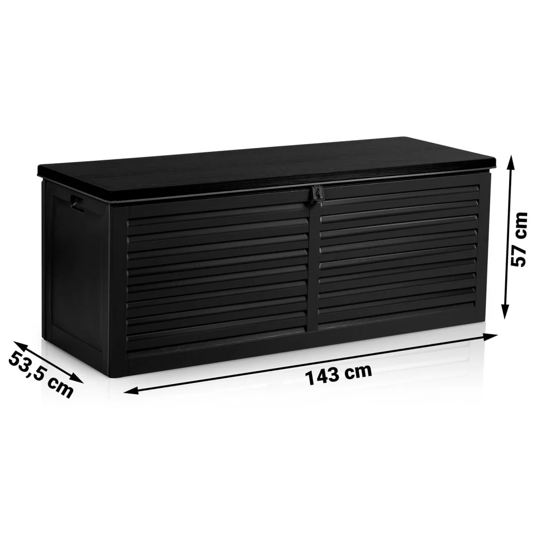 Vrtna kutija 143,5 × 57 × 53,5 cm 390 l crna_14