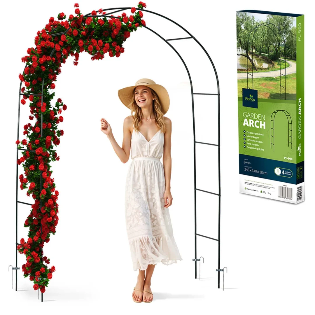 Vrtna pergola luk 240 cm Plonos PL-990, zelena, var. 499001_1