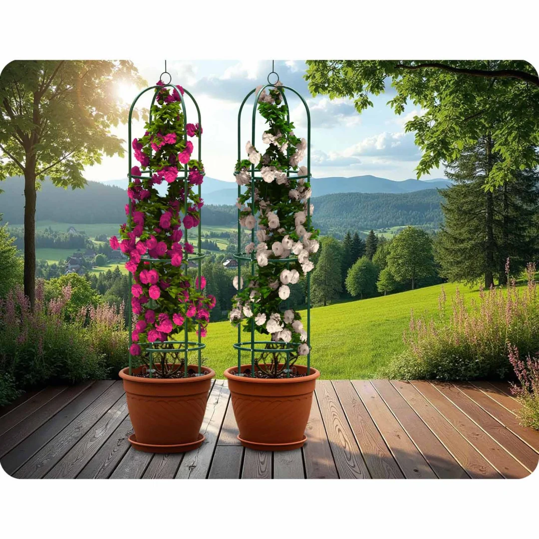 Vrtna pergola stup 200 cm Plonos PL-992, crvena_12