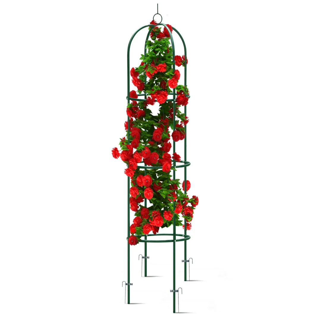 Vrtna pergola stup 200 cm Plonos PL-992, crvena_3