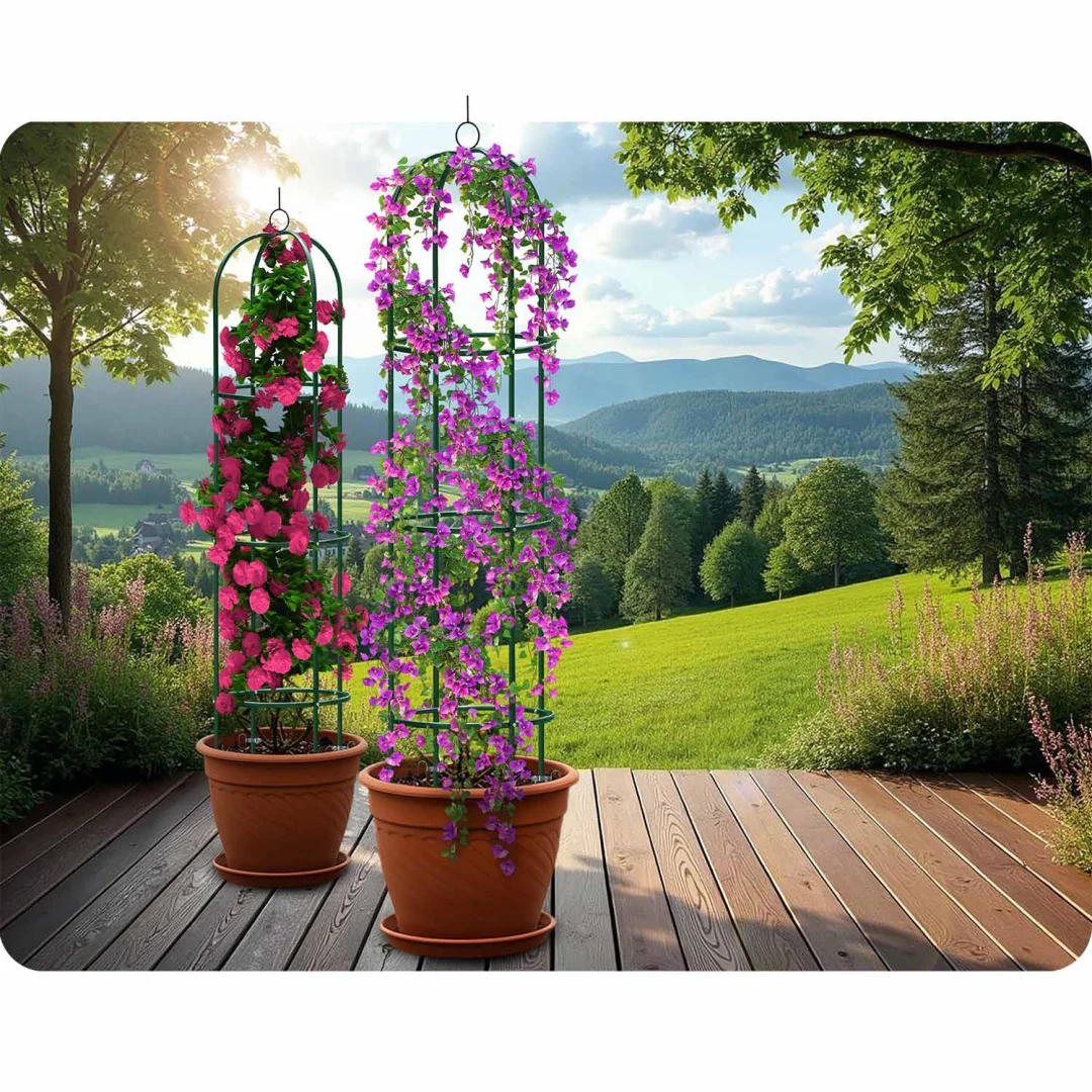 Vrtna pergola stup 200 cm Plonos PL-992, crvena_7