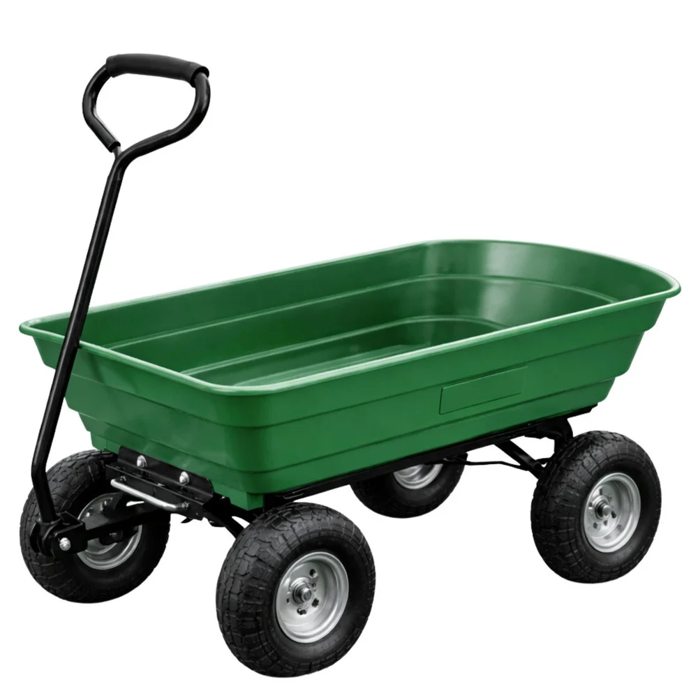 Vrtna transportna kolica, odvojiva nagibna pladanj, zelena, 120 kg_14