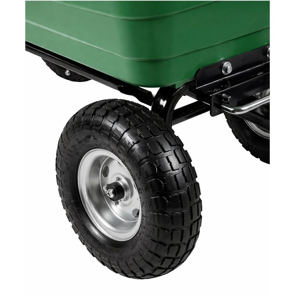 Vrtna transportna kolica, odvojiva nagibna pladanj, zelena, 120 kg_9