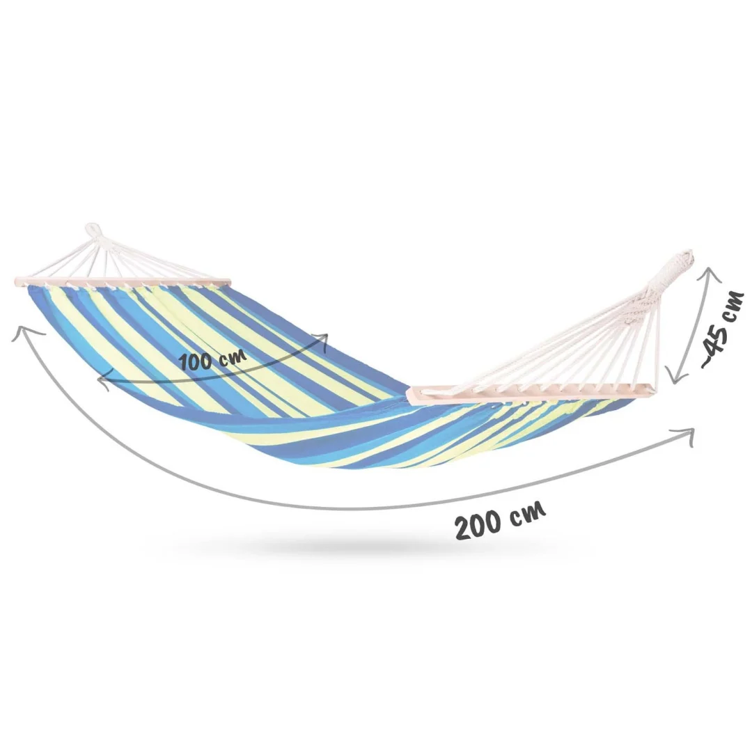 Vrtna viseća mreža 200 x 100 cm Bahama sofa za jednu osobu_7