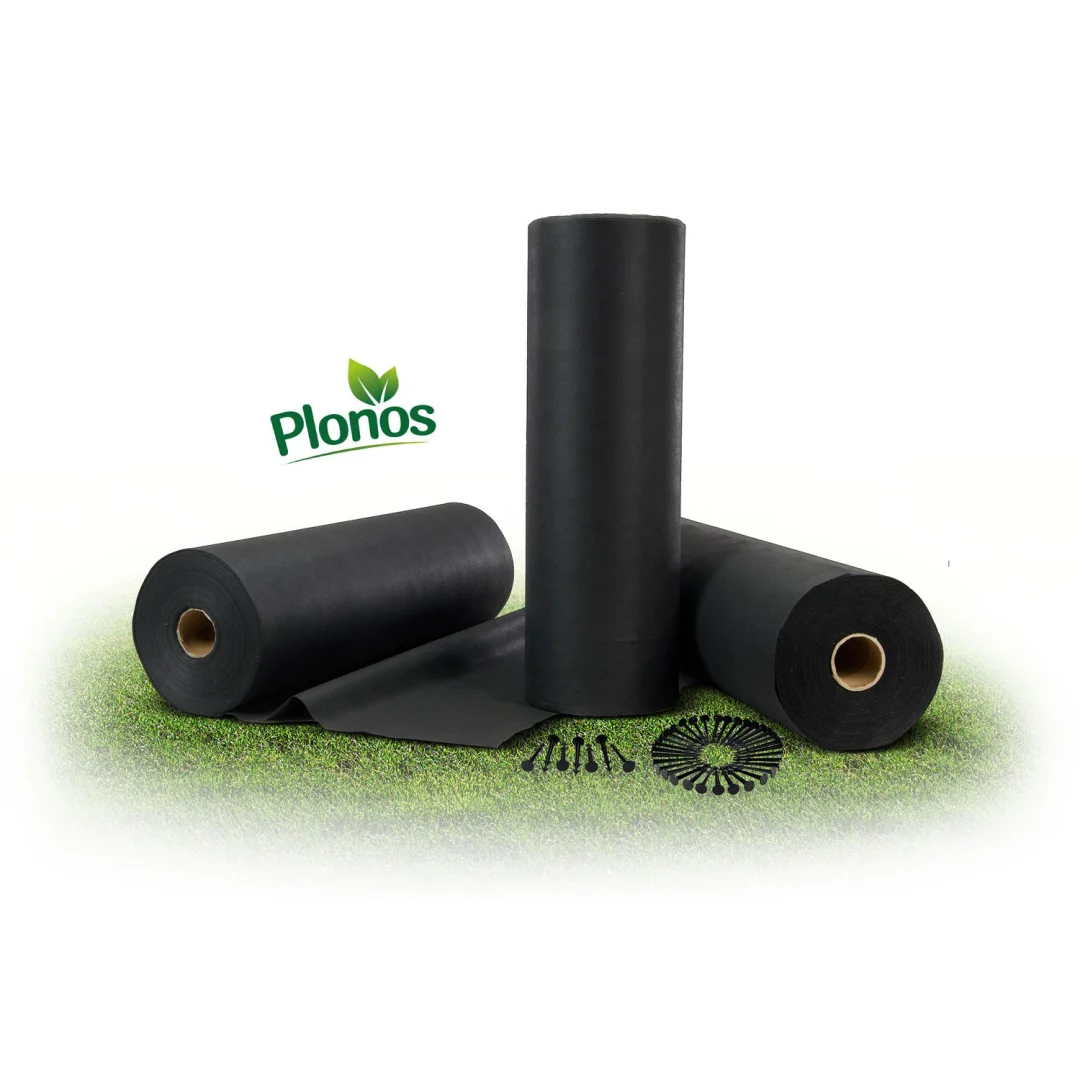 Vrtni agrotekstil 1 m x 50 m + 50 Plonos iglica - crni_10