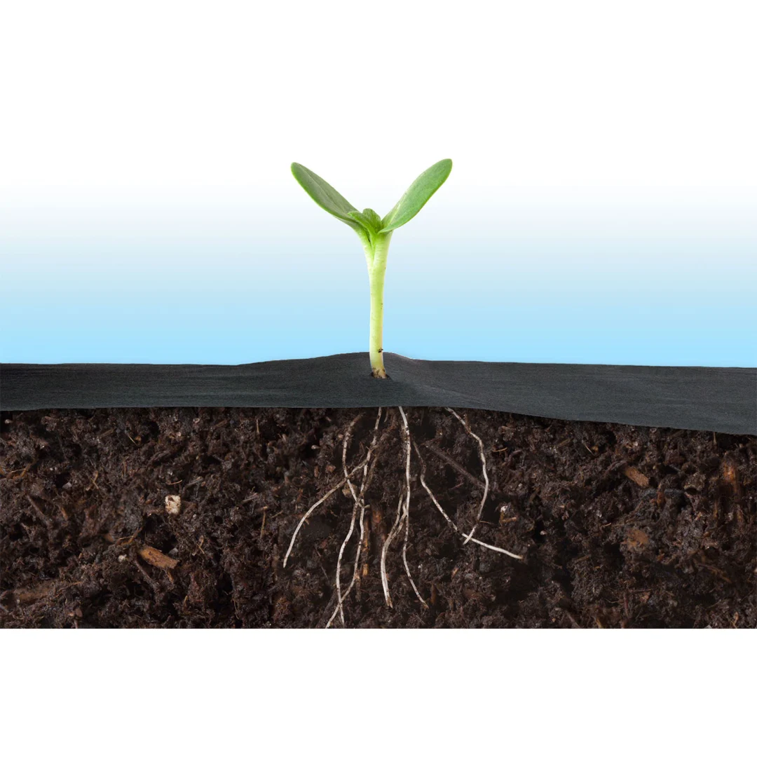 Vrtni agrotekstil 1,6 m x 100 m 90 g/m2 + 100 Plonos iglica (netkani) - crni_7