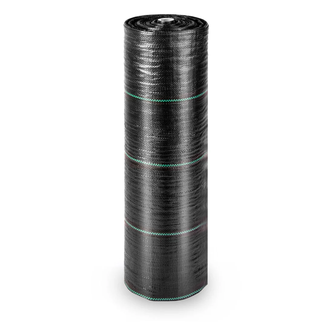 Vrtni agrotekstil 1,6 m x 100 m 90 g/m2 + 100 Plonos iglica (tkani) - crni_2