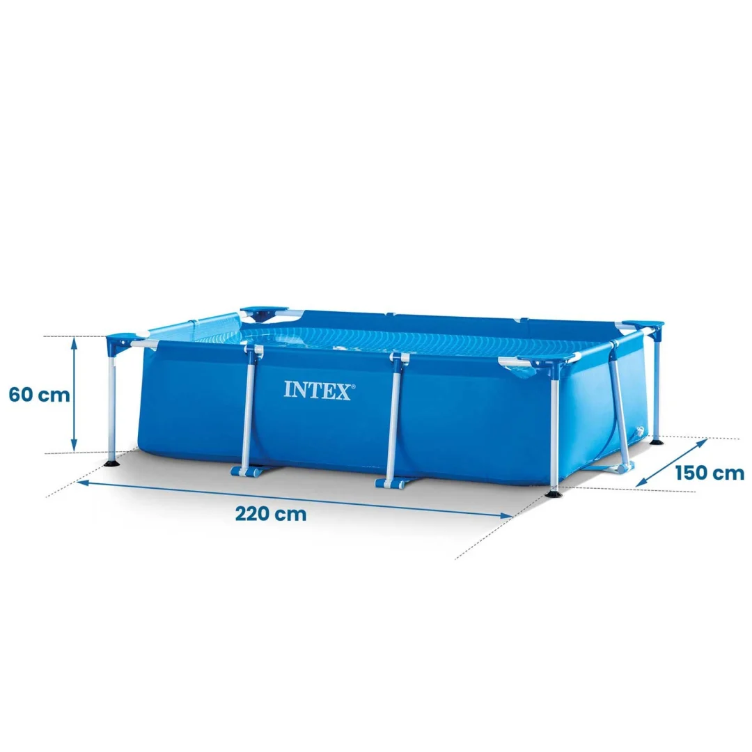 Vrtni bazen s okvirom 220 x 150 x 60 cm 2 u 1 INTEX 28270_3