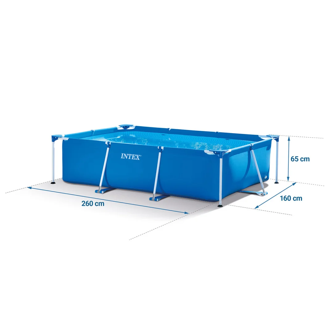 Vrtni bazen s okvirom 260 x 160 x 65 cm 15-u-1 INTEX 28271, plava, var. 28271-15W1SET_3
