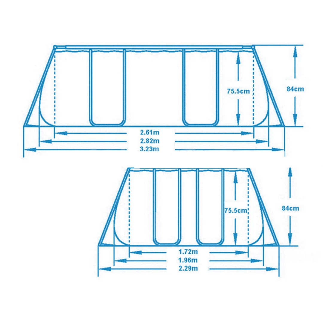 Vrtni bazen s okvirom 282 x 196 x 84 cm 10-u-1 Bestway 56629N_12