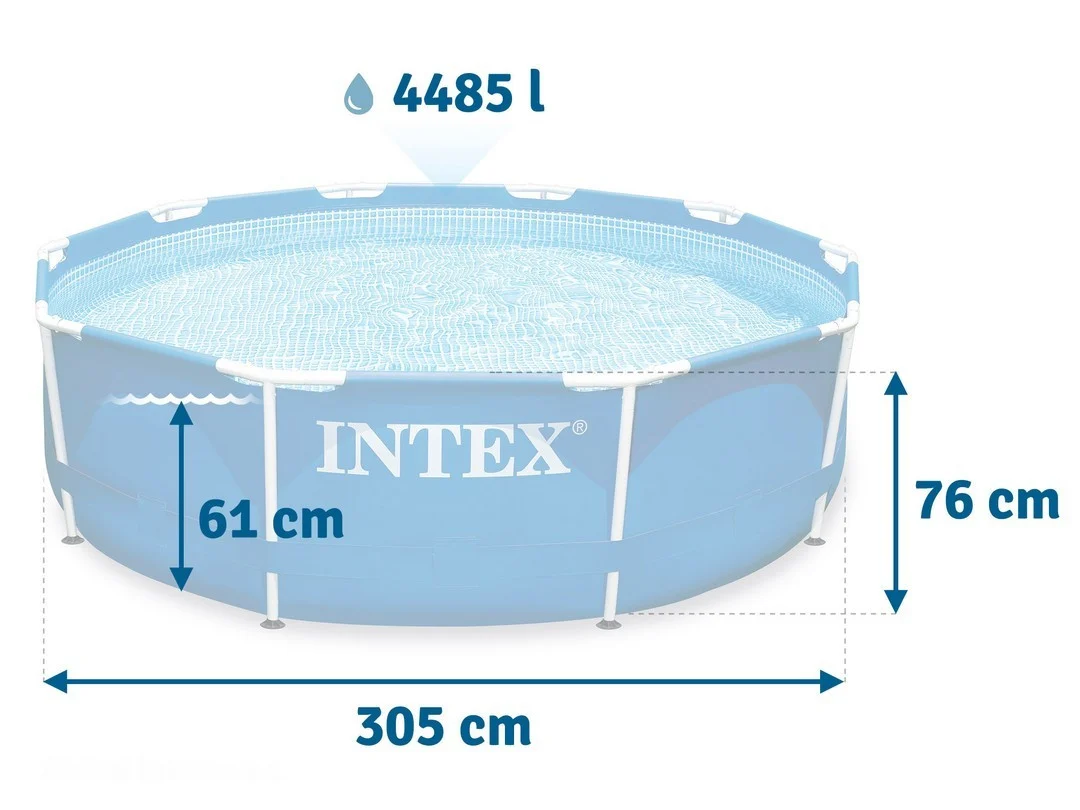 Vrtni bazen s okvirom 305 x 76 cm 15-u-1 INTEX 28202_4