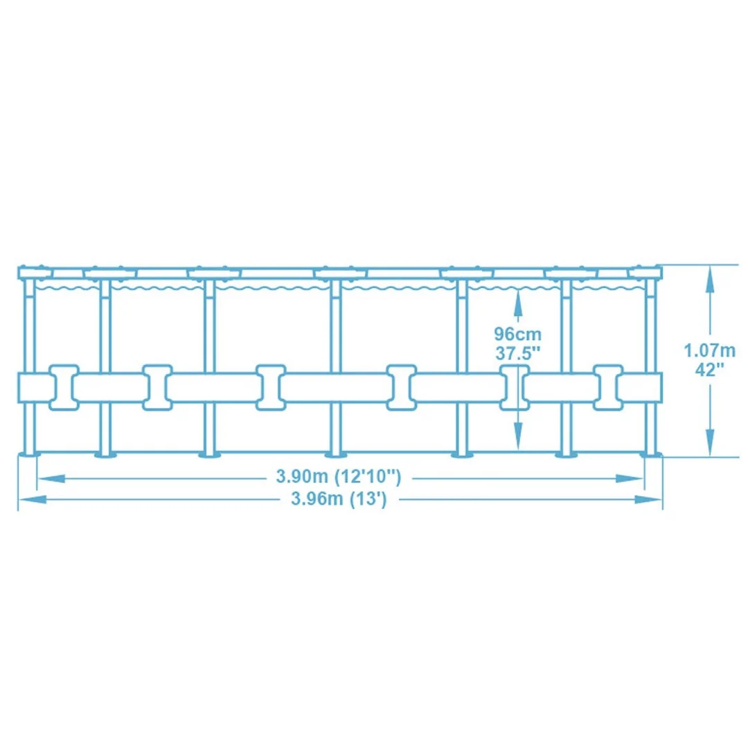 Vrtni bazen s okvirom 396 x 107 cm 13-u-1 Bestway 5614V_8